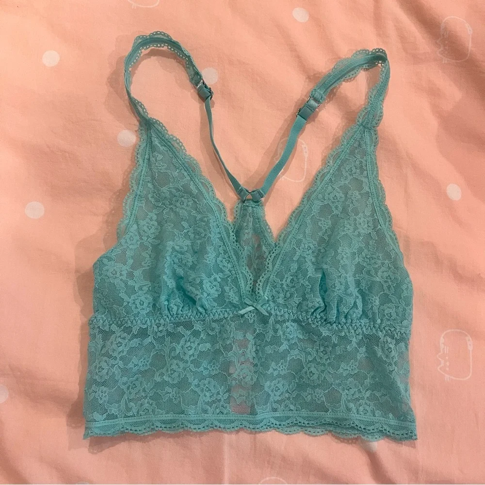 Victoria's Secret Teal Lace Bralette